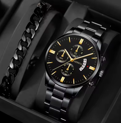 Reloj de moda para hombres Calendario de lujo Reloj de pulsera de cuarzo Relojes de negocios Reloj de hombre Reloj de pulsera masculino Reloj de pulsera