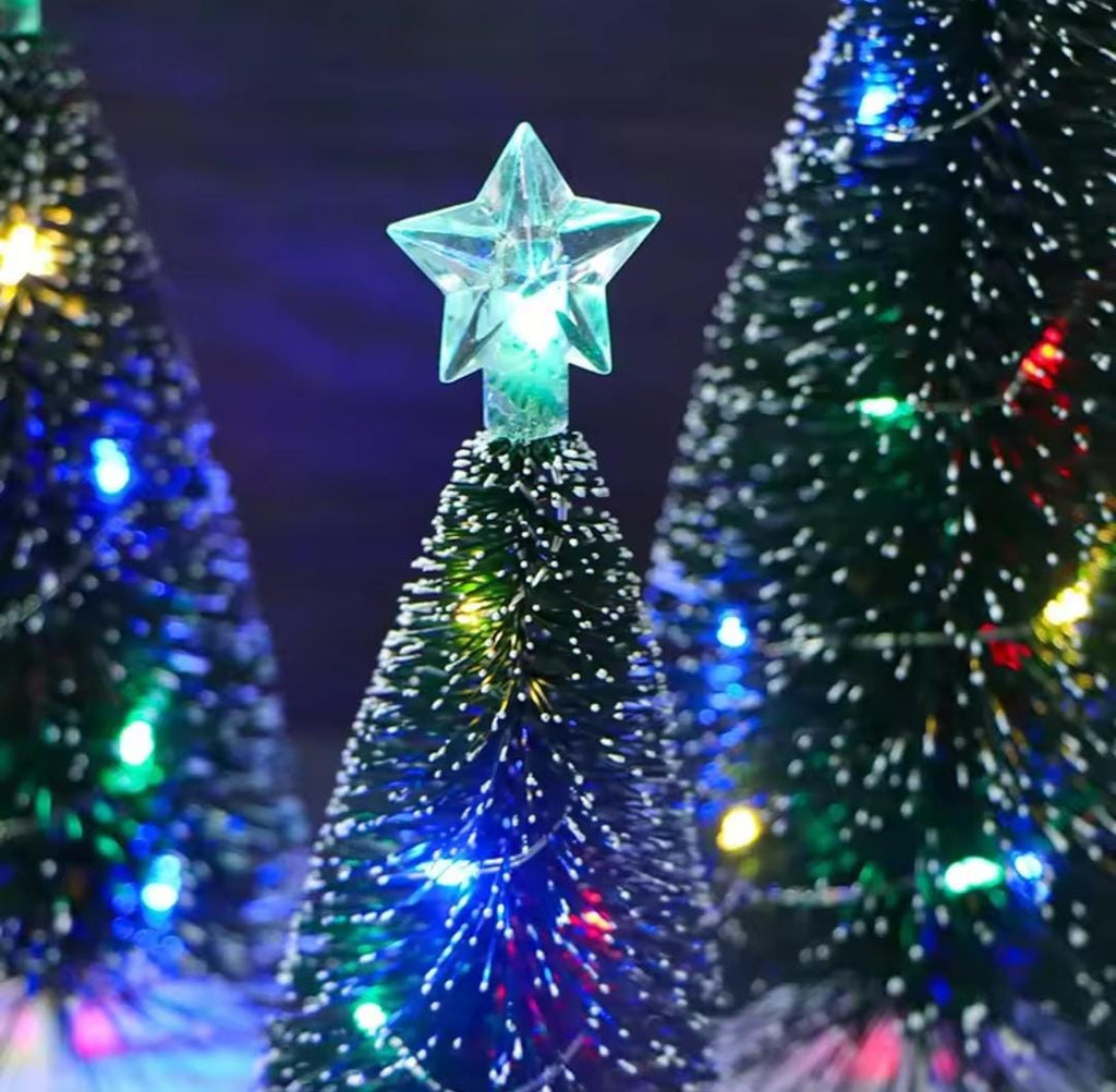 Mini árboles de Navidad luminosos, luces LED, decoración del hogar, velas electrónicas, regalos para niños, adorno para fiesta de Navidad de Año Nuevo