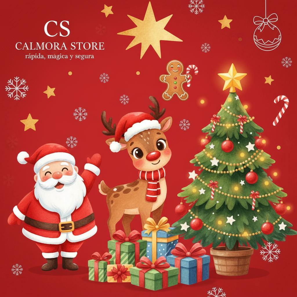 Banner navideño estilo CALMORA