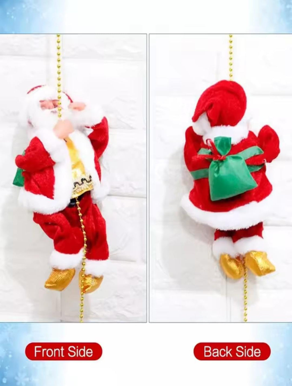 Santa Claus Escalador Electrico Adornos Navideños-Navidad