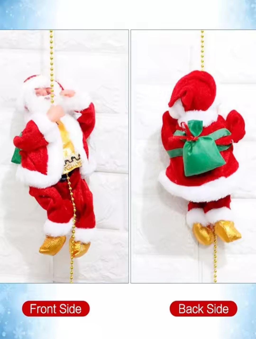 Santa Claus Escalador Electrico Adornos Navideños-Navidad